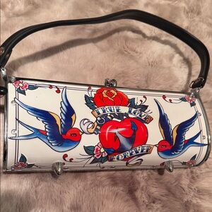 Little Earth True Love Forever Clutch - Red, Blue, Black, White